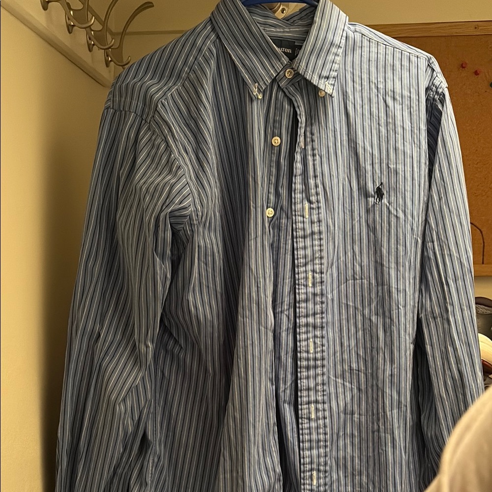 Ralph Lauren Blue Casual Button Down Shirt